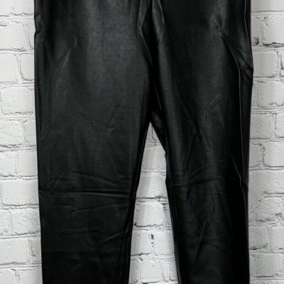 WILFRED FREE Black Daria Vegan Leather Leggings Pull On High Waisted Size Medium